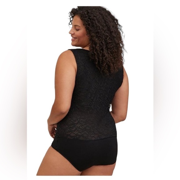 Torrid Black Lace Bodysuit 5x - Picture 3 of 15